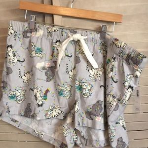Christmas PJ Shorts with cats